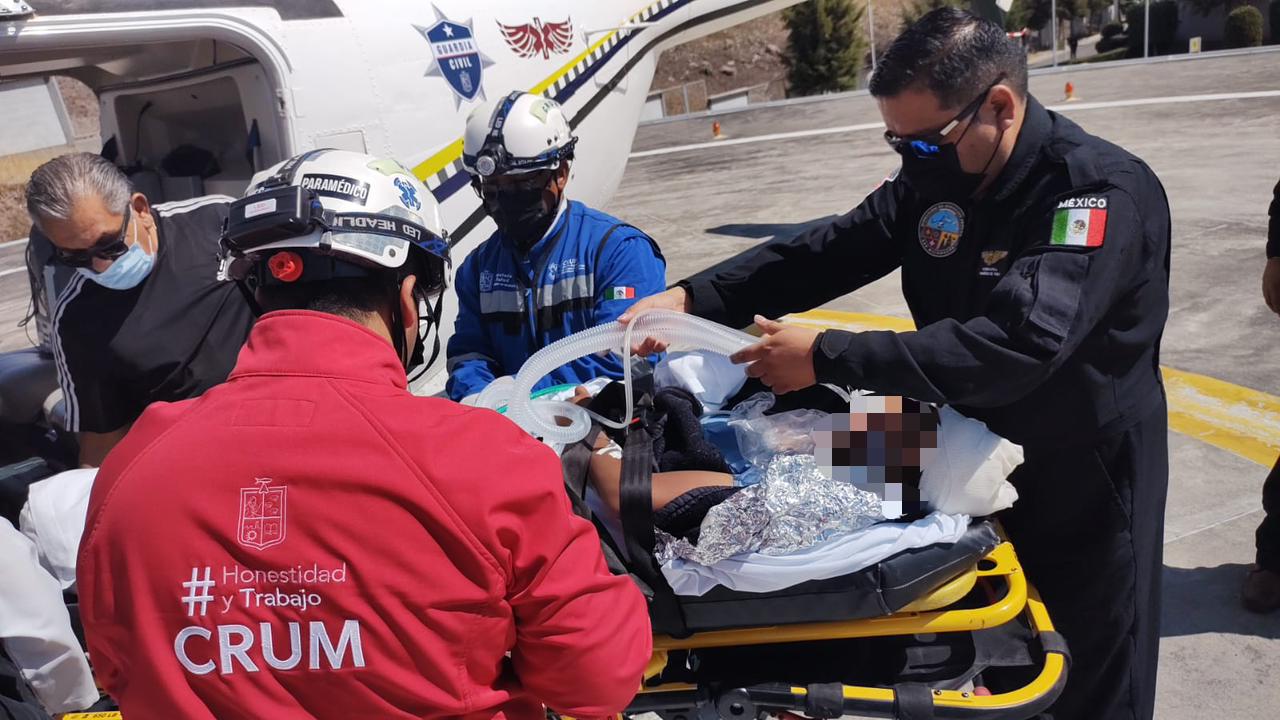 SSP Tras 20 minutos de vuelo, SSP traslada a menor de edad con